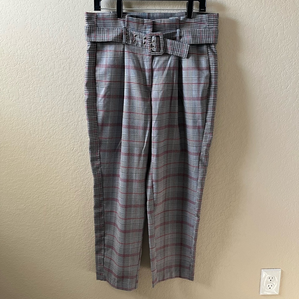 Walter Baker Ingrid Plaid Straight-Leg Pants Women’s Size 10